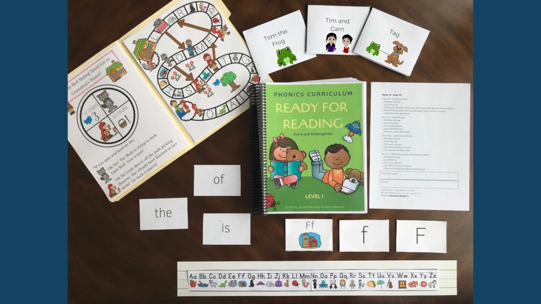 Ready for Reading products Overhead View 