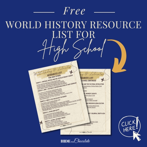 World History Resource List for High School